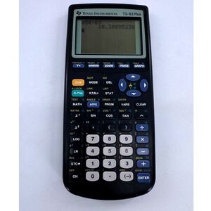 Texas Instruments TI-83 Plus Graphing Calculator Black Math STEM